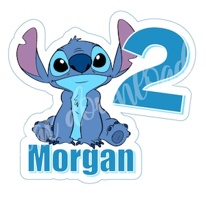STITCH Cake Topper,printable Cake Topper Stitch, Lilo and Stitch Cake ...