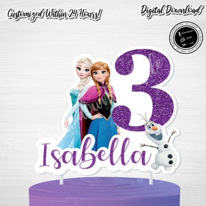 Printable FROZEN Cake Topper, Frozen Party Sign,Frozen Birthday, Frozen Topper, Frozen Digital Download,Frozen Party,Frozen Birthday,diy