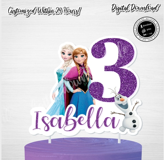 Printable FROZEN Cake Topper Frozen Party Signfrozen | Etsy Canada