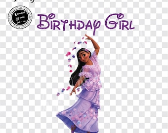 Encanto Birthday Girl Iron On Image (Digital Download)