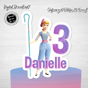 Custom Bo Peep Cake Topper: Toy Story Birthday Party (Digital Download)