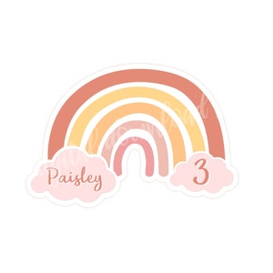 Printable RAINBOW Cake Topper, Rainbow Cake Topper, Rainbow Clouds Cake ...