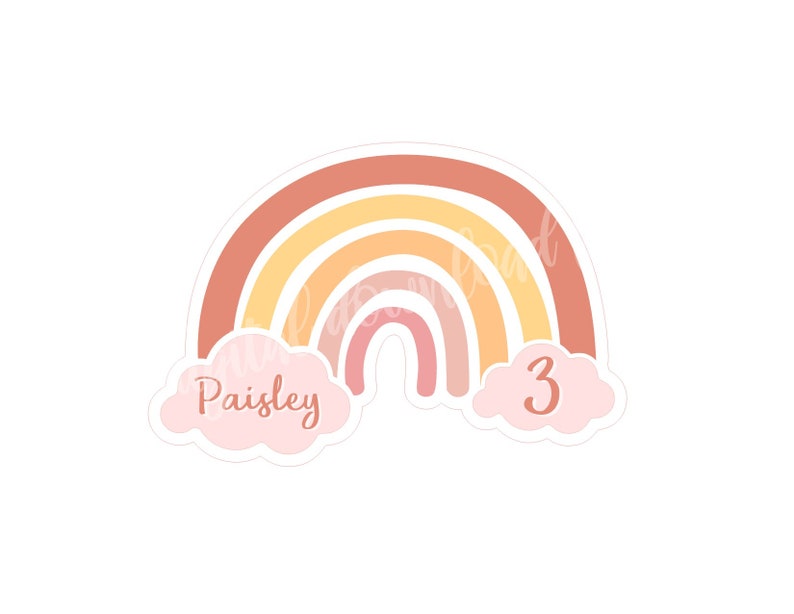 Printable RAINBOW Cake Topper Rainbow Cake Topper Rainbow - Etsy
