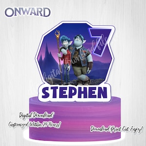 ONWARD Cake Topper,Onward,Gem Onward Cake Topper,Onward Sign,Onward Party,Digital Download, Onward Digital Print,Onward