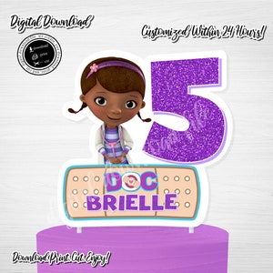 Printable DOC MCSTUFFINS Cake Topper, Printable Doc Mcstuffins Party Decoration,Doc Mcstuffins Centerpiece,Doc Mcstuffin Birthday Party