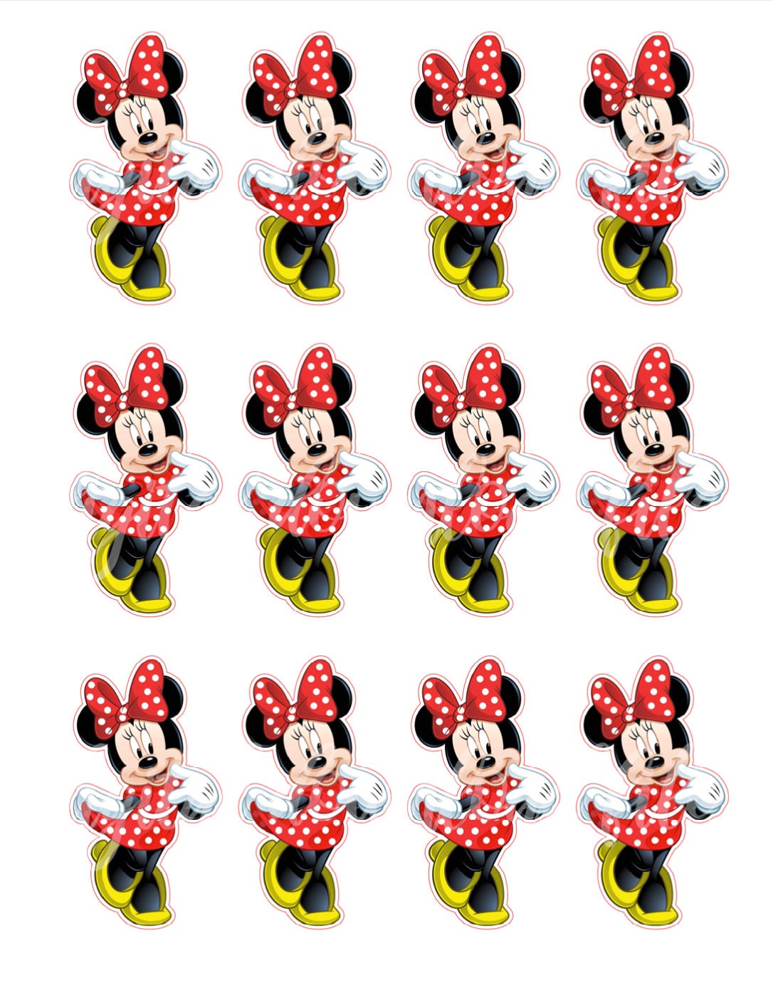 Free Printable Minnie Mouse Cupcake Toppers Free Printable Minnie Mouse Cupcake Toppers