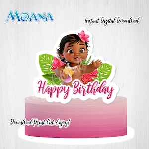 Printable Baby Moana Cake Topper Baby Moana Cake Decoration Etsy Printable Baby Moana Cake Topper Baby Moana Cake Decoration Etsy