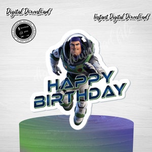 Lightyear Birthday Cake Topper: Printable Party Decor (Instant Download)