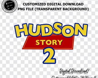 Custom Toy Story Birthday Logo: Personalized PNG (Digital Download)