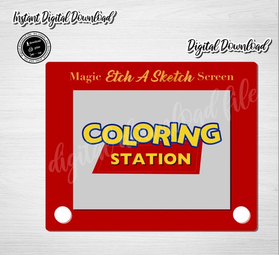 Printable Toy Story COLORING STATION Sign Topper Toy Story - Etsy Canada