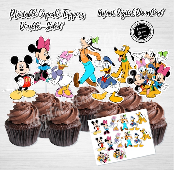 Mickey Mouse Clubhouse Cupcake Toppers Printable