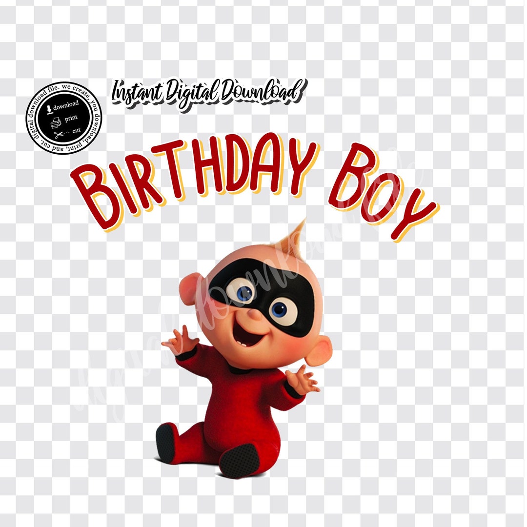 ジャック・ジャックの誕生日ボーイ用アイロン転写シート（デジタルPNG