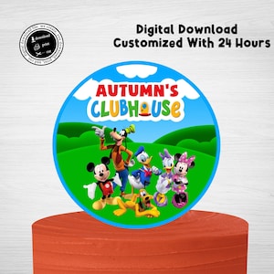 Custom Mickey Mouse Clubhouse Cake Topper (Digital Download)