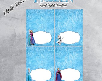 frozen food labels etsy