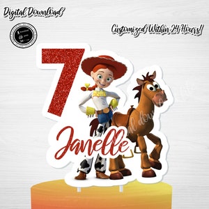 TOY STORY Cake Topper, Jessie Toy Story Cake Topper, Jessie, Toy Story Party Sign Printable,Toy Story Cake Topper, Jessie Topper