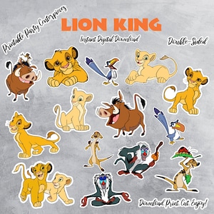 Printable Lion King Party Centerpieces & Cake Topper (Digital Download)
