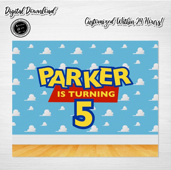 TOY STORY Sign, Toy Story Party Sign, Toy Story Birthday Sign.
