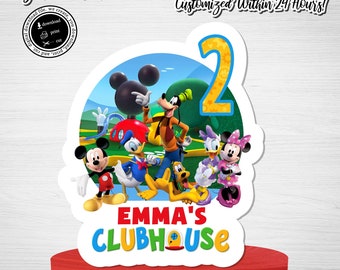 Custom Mickey Mouse Clubhouse Cake Topper (Digital Download)