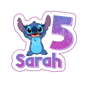 STITCH Cake Topper,printable Cake Topper Stitch, Lilo and Stitch Cake ...
