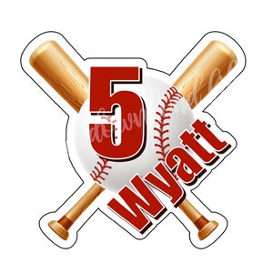 Printable BASEBALL Cake Topper, Baseball Themed Cake Topper, Baseball ...