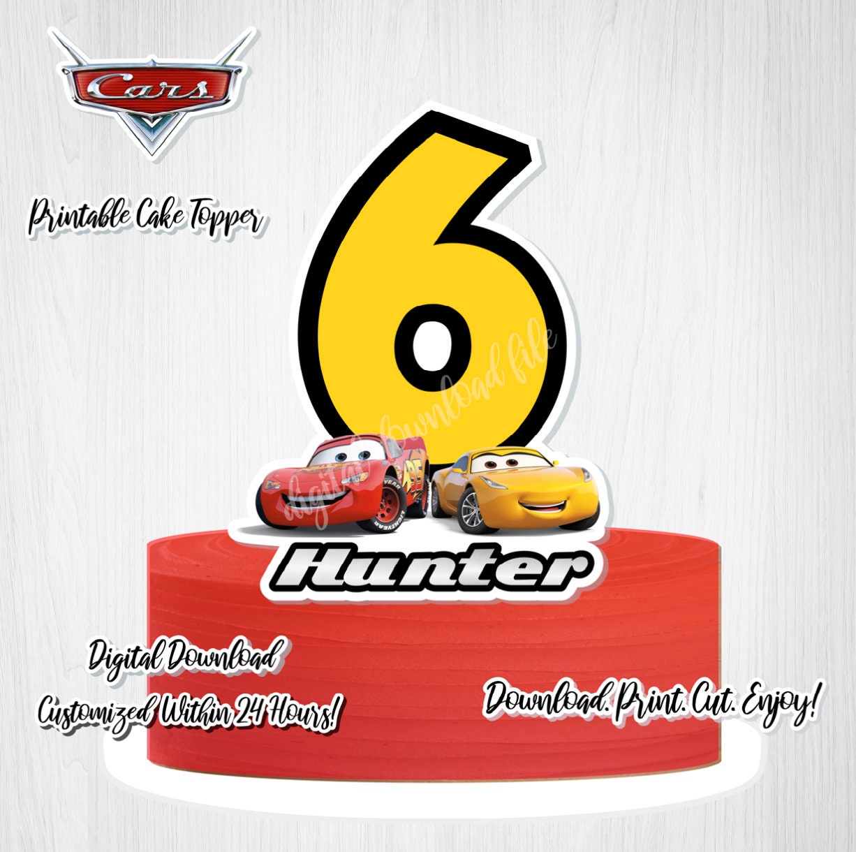 cars cake topper cake topper cars printable cars cake sign etsy new zealand