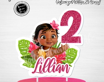 Moana Cake Topper Etsy Moana Cake Topper Etsy