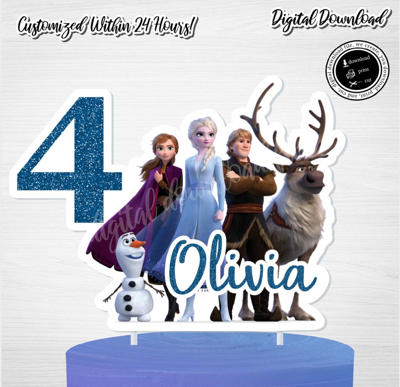 printable frozen 2 topper it is very popular frozen cake