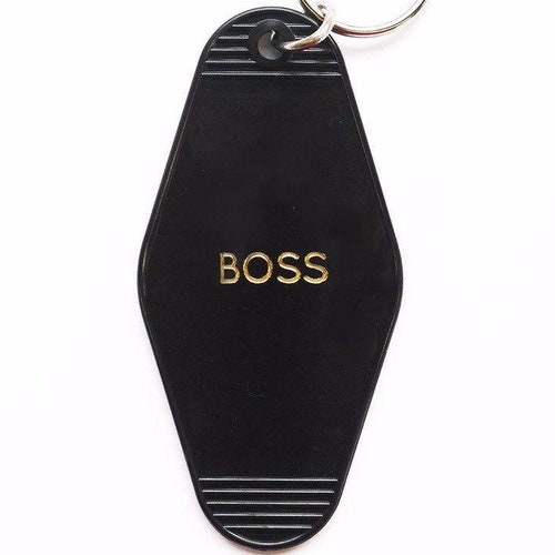 Boss Key Tag Black/gold Etsy