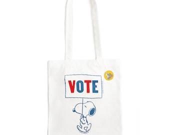 3P4 x Peanuts® - Snoopy Go Vote Tote Bag