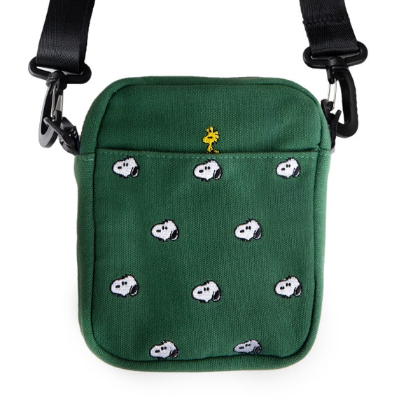 3P4 X Peanuts® - Snoopy Embroidered Crossbody Bag (forest