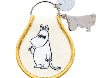 3P4 x Moomin® - Moomintroll Wave Patch Keychain + Charm