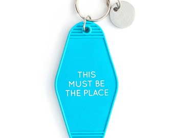 This Must Be The Place Key Tag - Turquoise