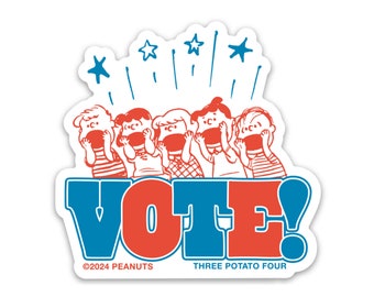 3P4 x Peanuts® - Snoopy "Vote!" Exclamation Sticker