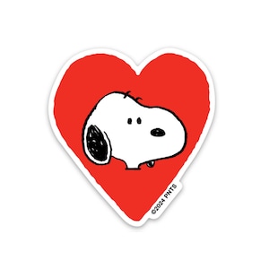 3P4 x Peanuts® Valentine Sticker - Snoopy Heart