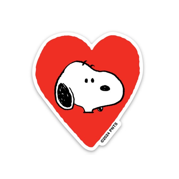 3P4 x Peanuts® Valentine Sticker - Snoopy Heart