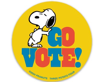 3P4 x Peanuts® - Snoopy Go Vote Sticker