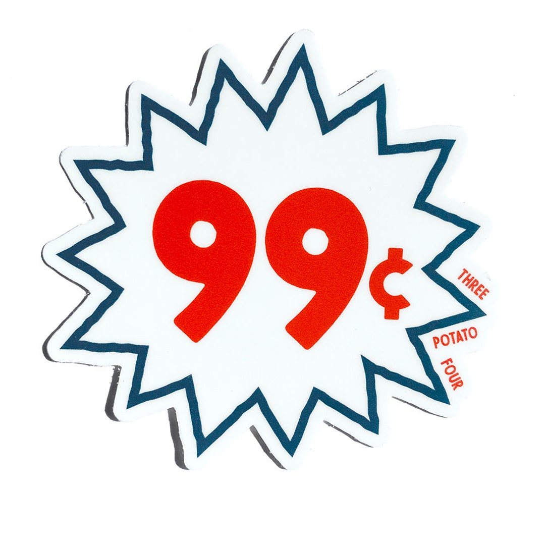 Sticker 99 Cents Etsy