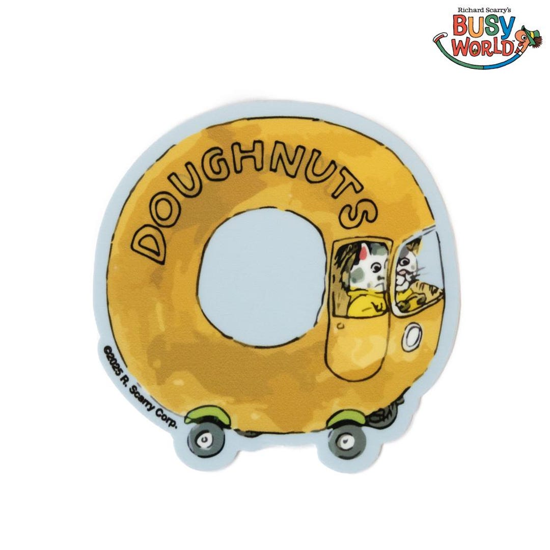 3P4 X Richard Scarry® - Doughnut Car Sticker - Etsy