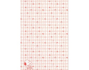 3P4 x Peanuts® - Snoopy Cherry Basket Tea Towel (Red)