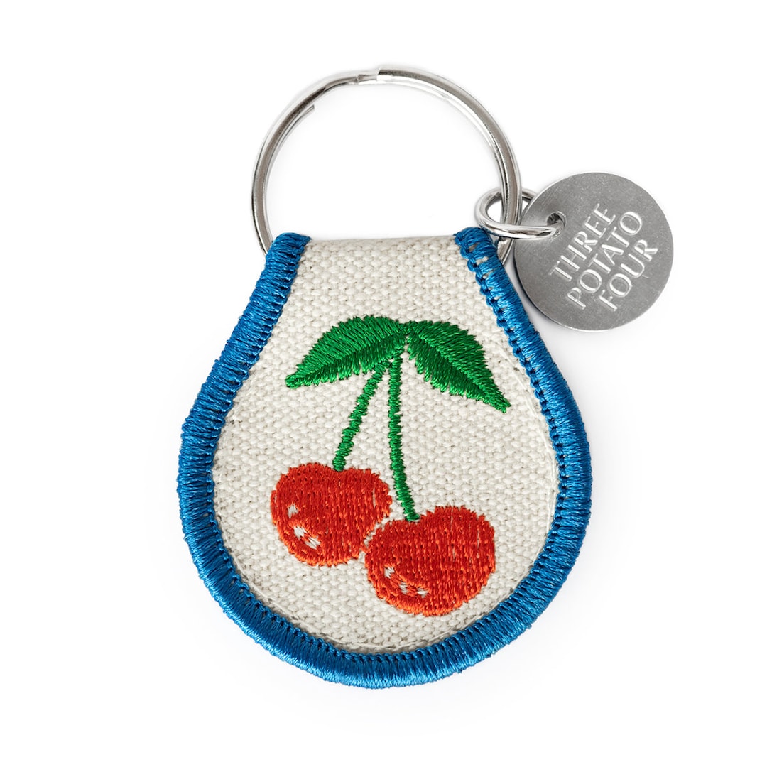 Patch Keychain Cherries Etsy