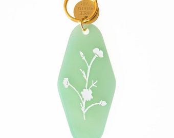 Floral Press Key Tag - Wildflower