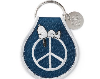 Three Potato Four x Peanuts® - Snoopy Peace Patch Keychain