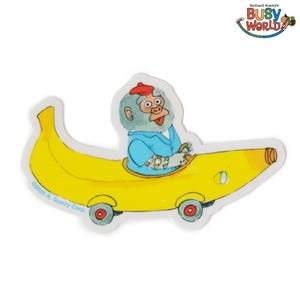 3P4 x Richard Scarry® - Banane Autoaufkleber