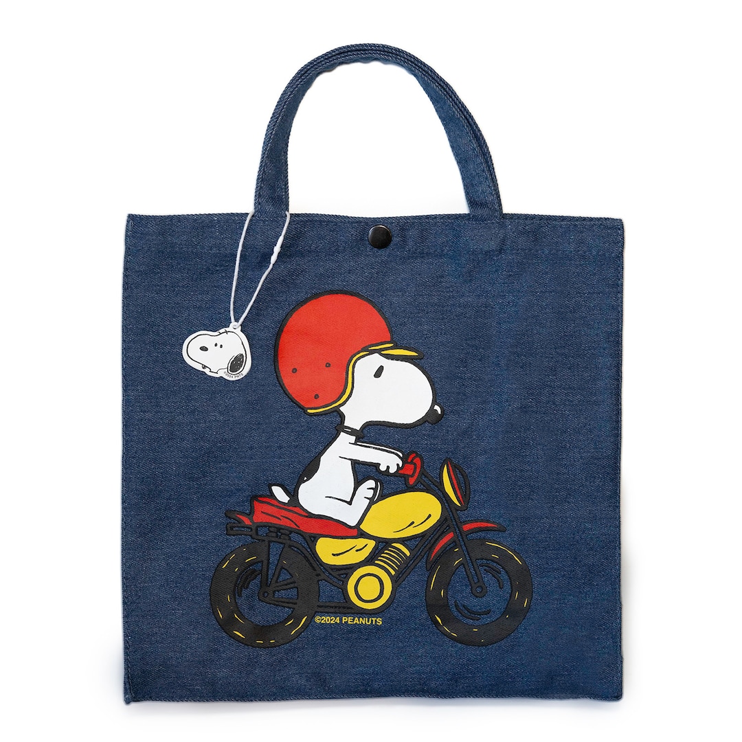 3P4 X Peanuts® - Snoopy Easy Rider Vintage-style Market Tote - Etsy