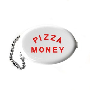 Portamonete in gomma con chiusura a pressione - Pizza Money