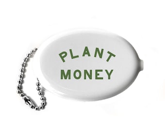 Rubber Squeeze Coin Pouch - Plant Money