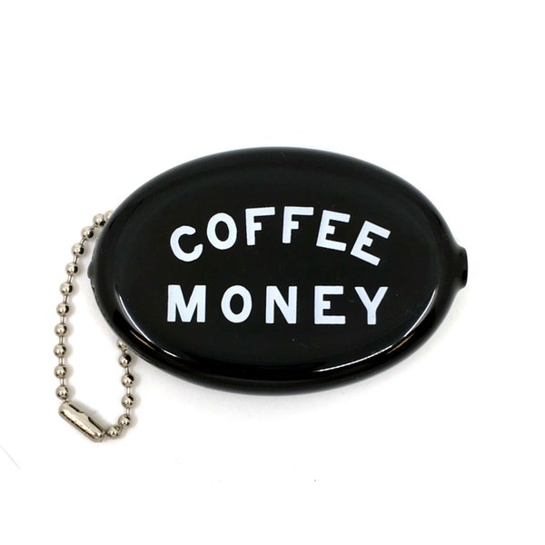 Rubber Squeeze Coin Pouch - Coffee Money