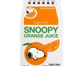 3P4 x Peanuts® Grocery - Snoopy Orange Juice Mini Notebook