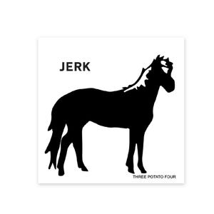 Pegatina - Caballo "idiota"