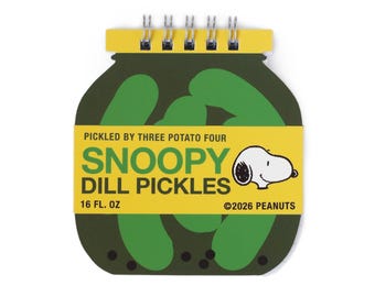 3P4 x Peanuts® Grocery - Snoopy Pickle Jar Mini Notebook